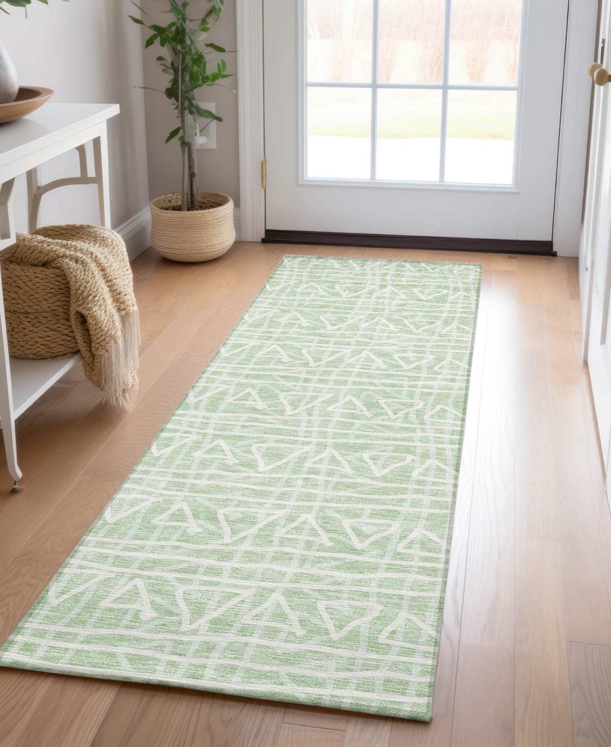 Addison Chantille Acn730 2'3"x7'6" Runner Area Rug In Mint