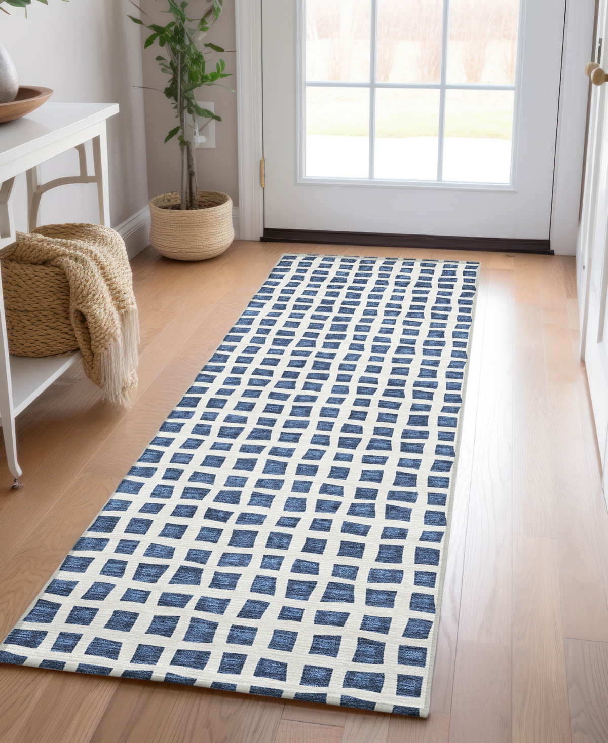 Addison Chantille Acn727 2'3"x7'6" Runner Area Rug In Navy