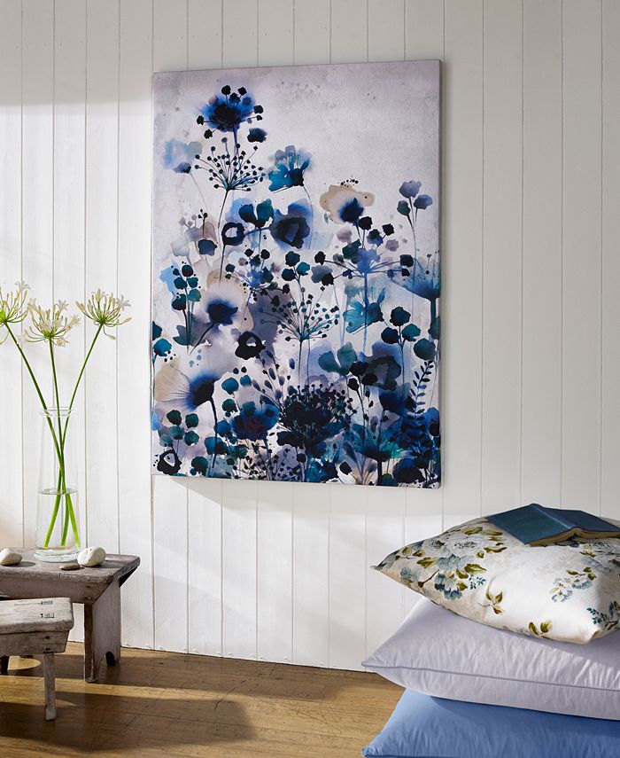 Graham & Brown Moody Blue Watercolor Wall Art Macy's