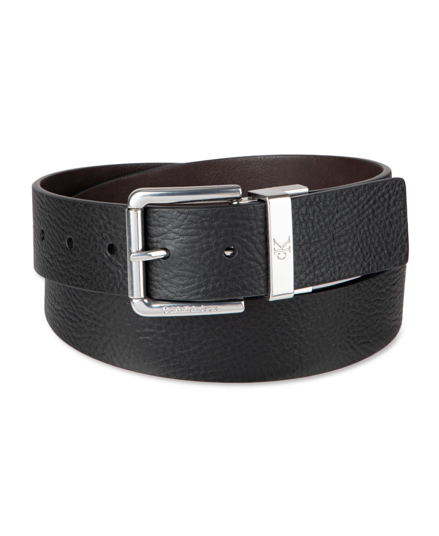 38MM Men's Pebble Grain Reversible Jean Belt