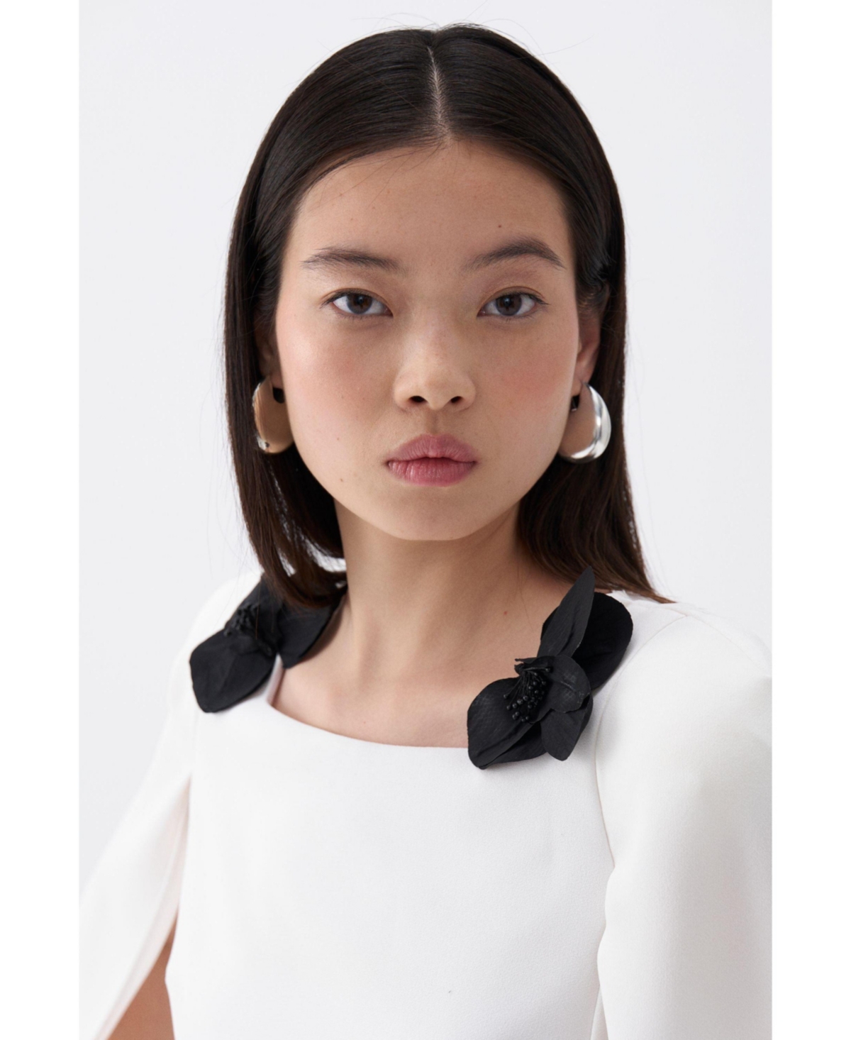 Nocturne Women's Cape Sleeve Mini Dress