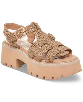 Dolce Vita - Women's Latice Peep-Toe Fisherman Sandals