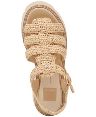 Women's Latice Peep-Toe Fisherman Sandals