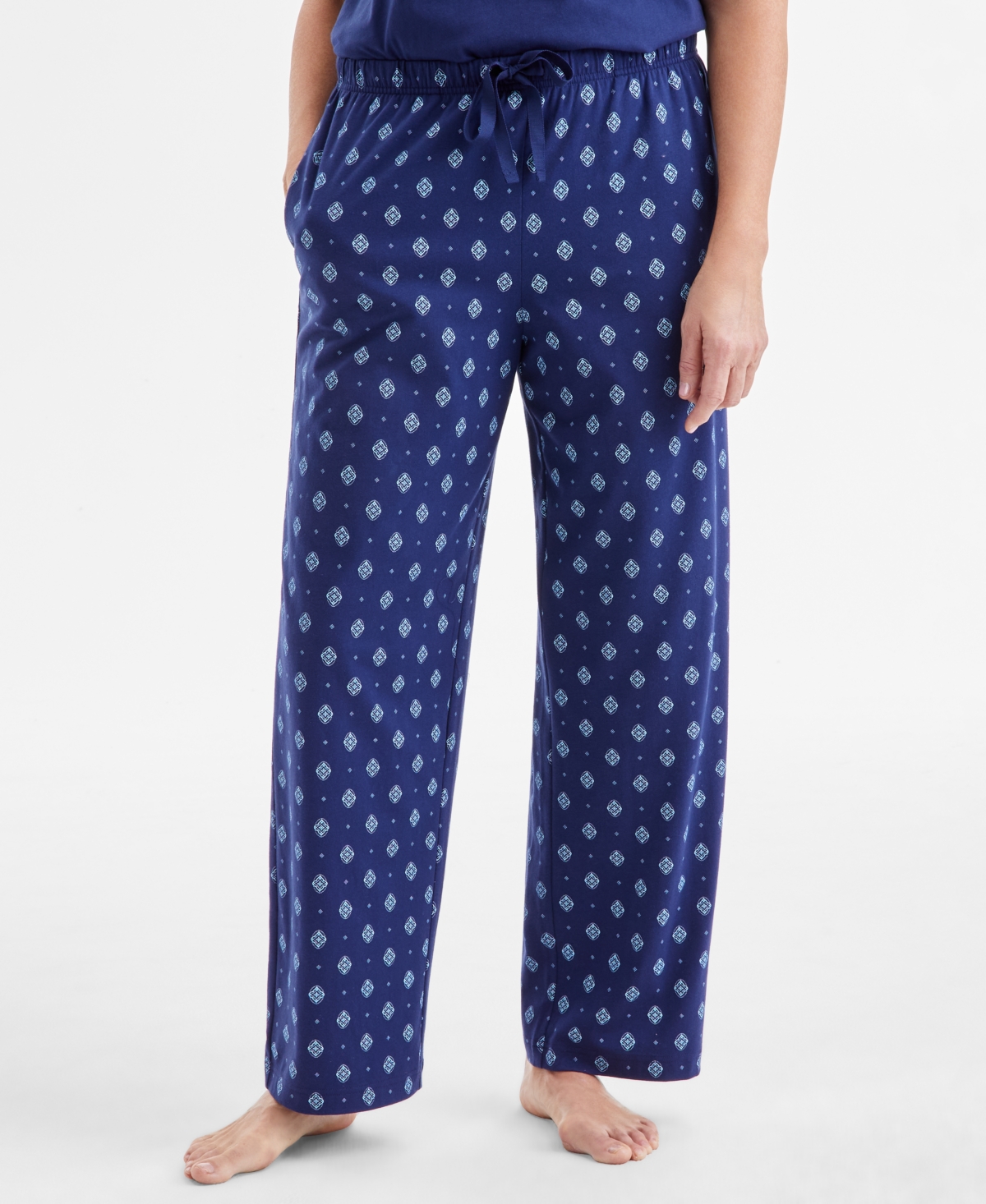 CHARTER CLUB WOMEN'S KNIT PAJAMA PANTS, EXCLUSIVELY AT MACY'S 