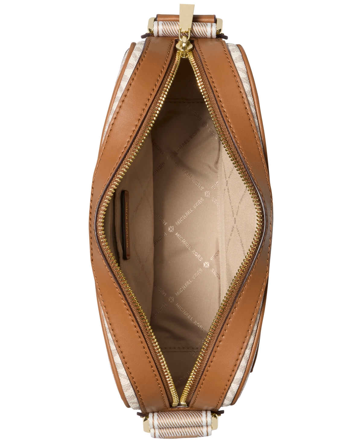 Michael Kors Michael  Maeve East West Pocket Crossbody In Vanilla,acorn