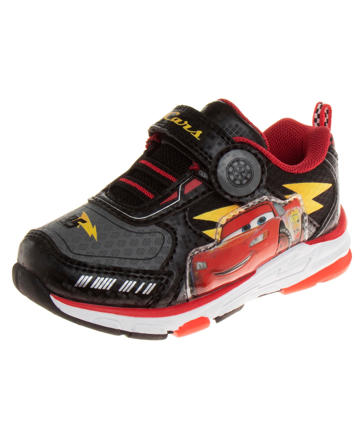 Disney Toddler and Little Kids Pixar Cars Lightning McQueen Light Up Sneakers