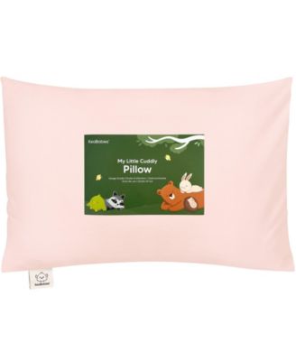 Cuddly Toddler Pillow with Pillowcase, 13X18 Kids Pillow for Sleeping, Small Travel Pillows, Nursery Pillow