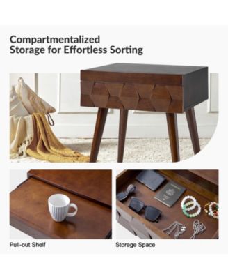 Jacob Mid-Century Modern End Table with Flared Legs