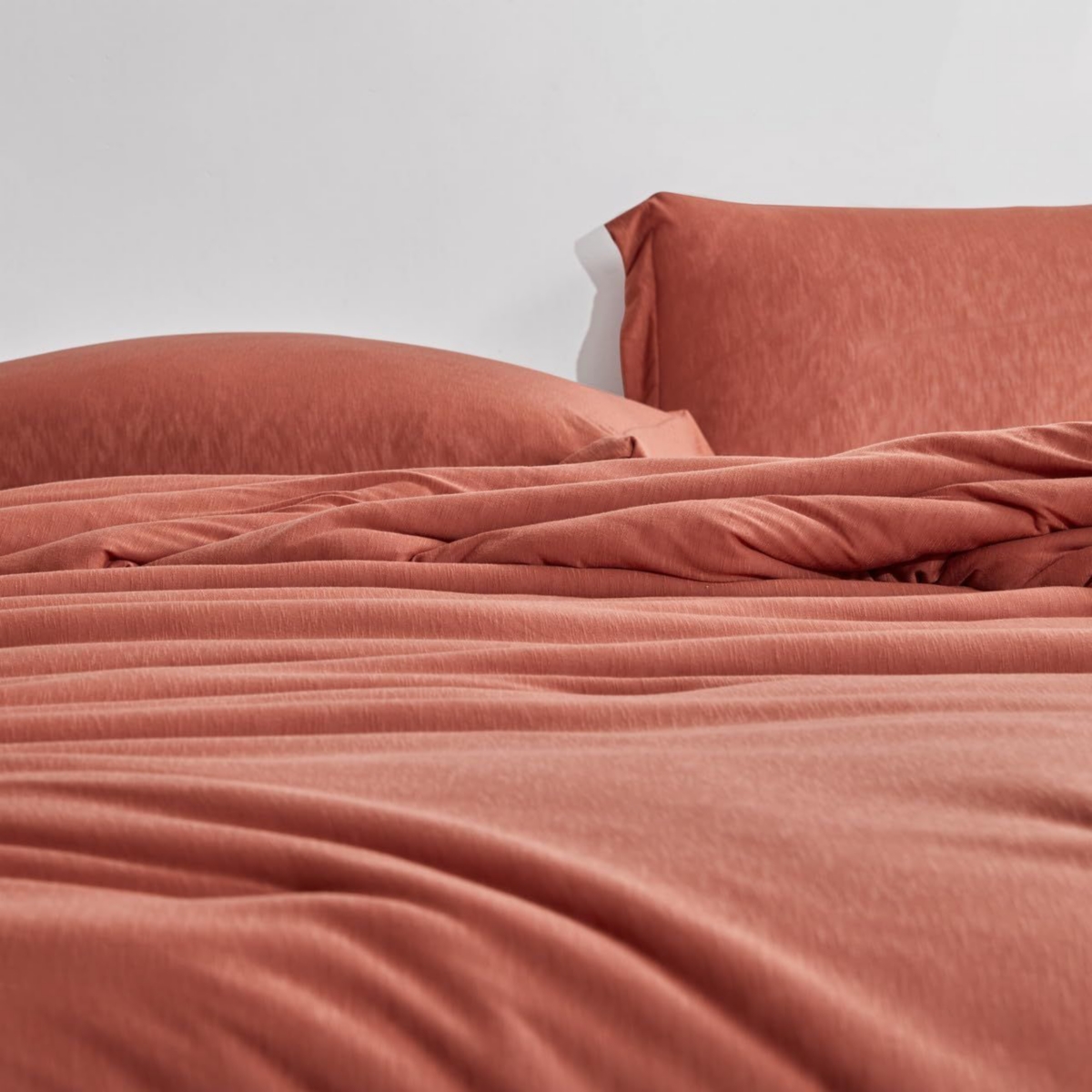 Byourbed We Be Slubbin - Coma Inducer Oversized Comforter Set -- Rust red