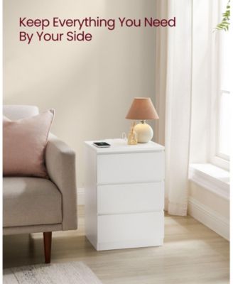 Nightstand with Charging Station for Convenient Power Access and Sleek Design