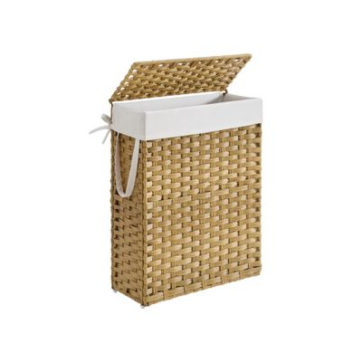 Slim Laundry Hamper with Lid Compact and Stylish for Efficient Laundry Storage