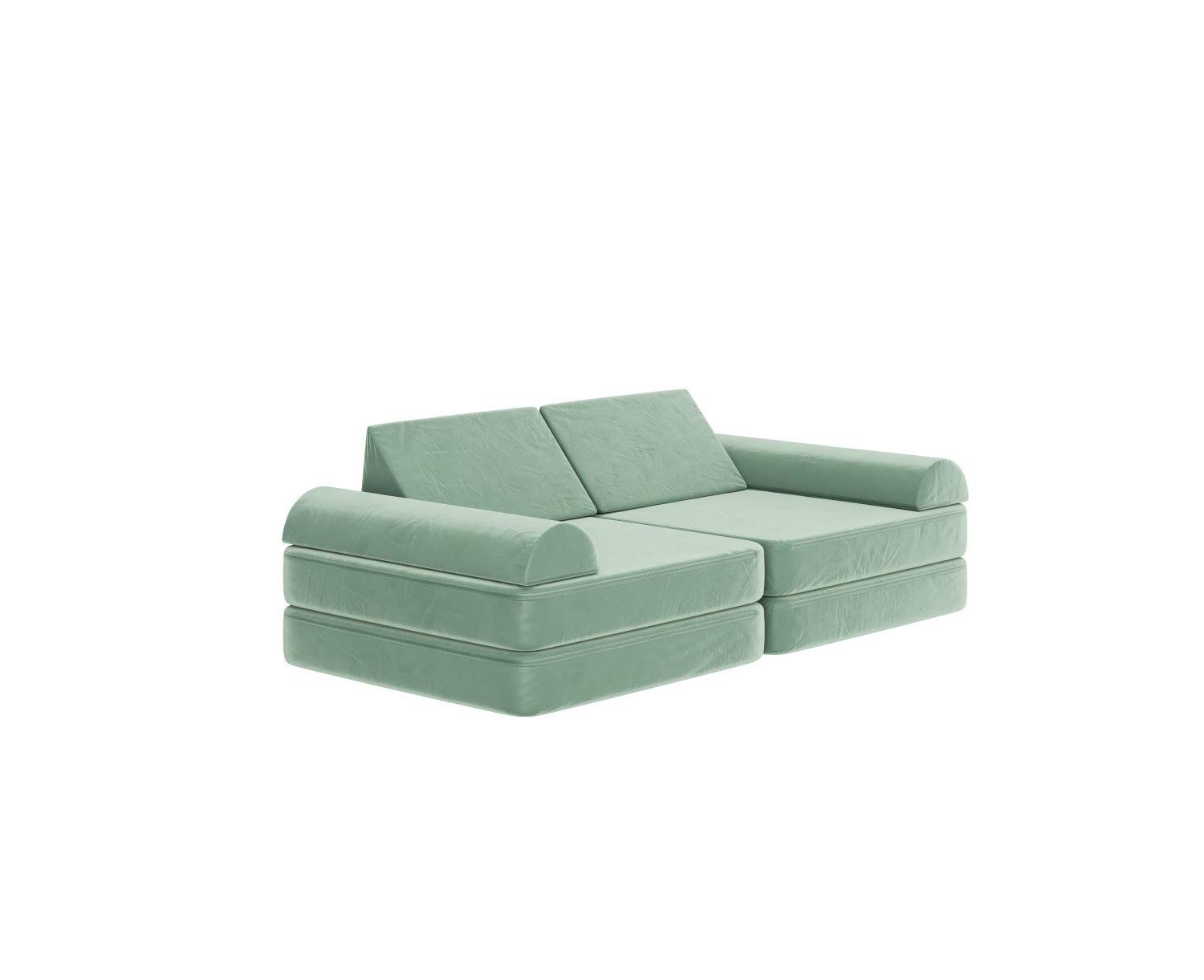 Conner Modular Play Couch For Kids With Convertible 6-Piece Design And Soft Foam Cushions