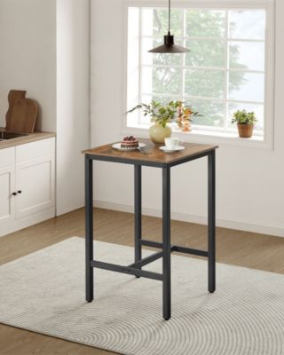 Bar Table – Small High Top Pub Table for Kitchen or Living Room, Sturdy Metal Frame, Perfect for Dining & Parties