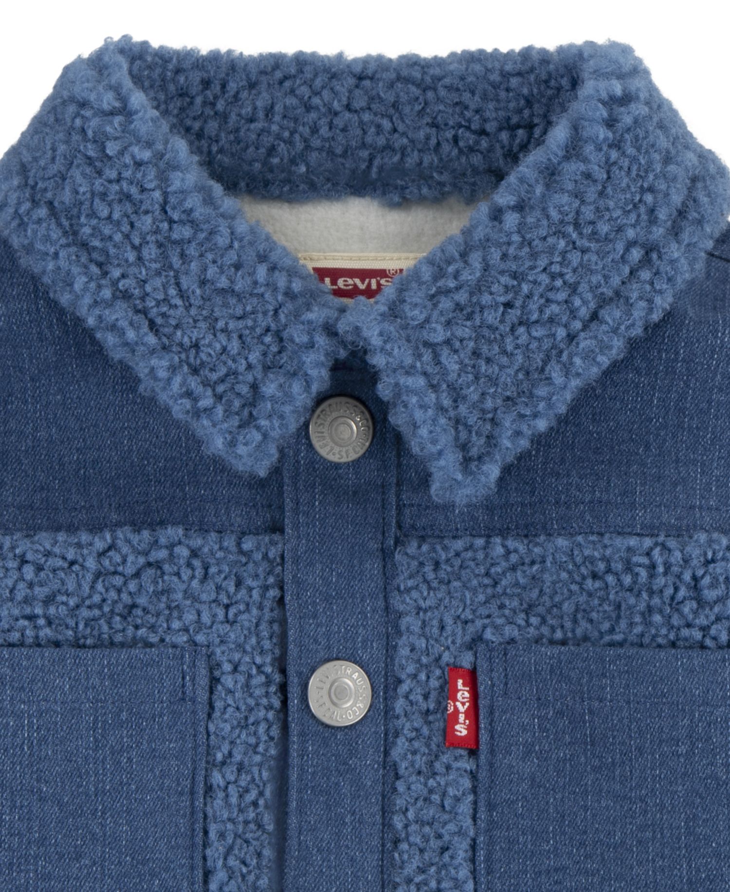 Baby Boys Denim Sherpa Coverall