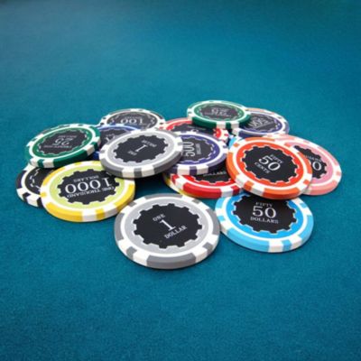 25-Pack Poker Chips - High-Quality Clay Composite, $50 Value for Card Games & Tournaments
