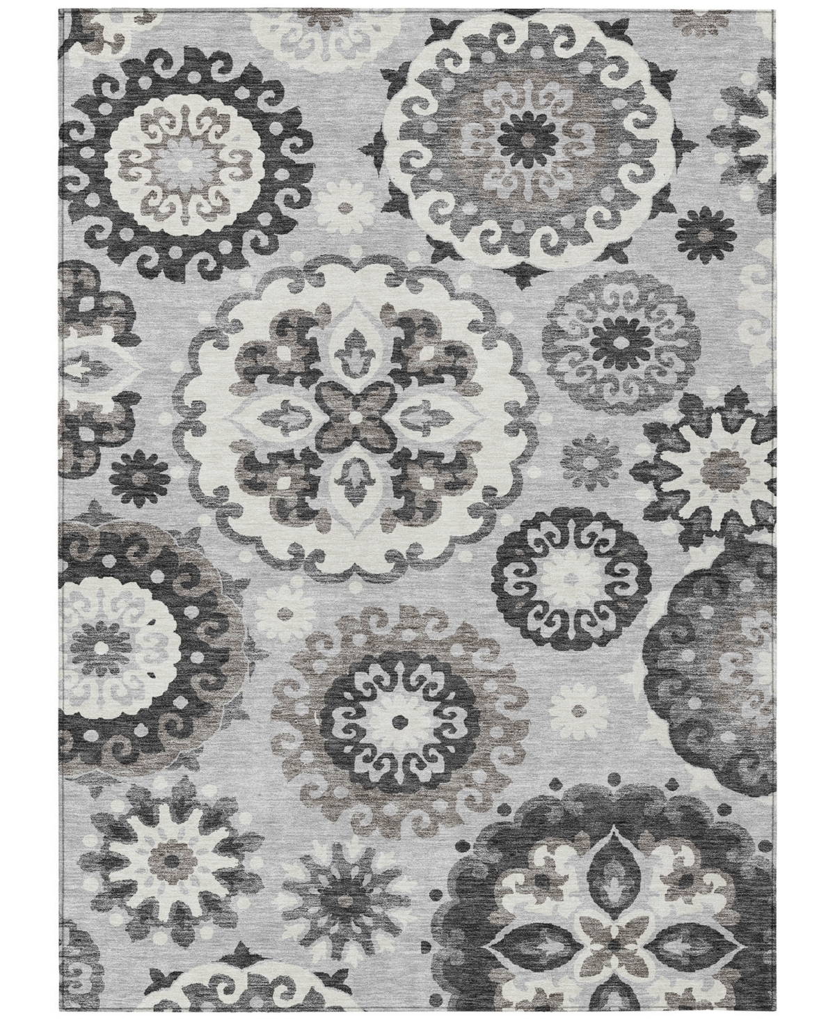 Addison Chantille Acn763 5'x7'6" Area Rug In Silver