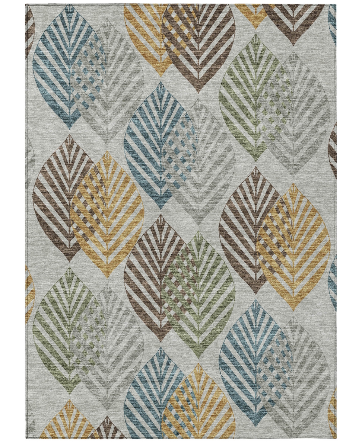 Addison Chantille Acn744 5'x7'6" Area Rug In Gray
