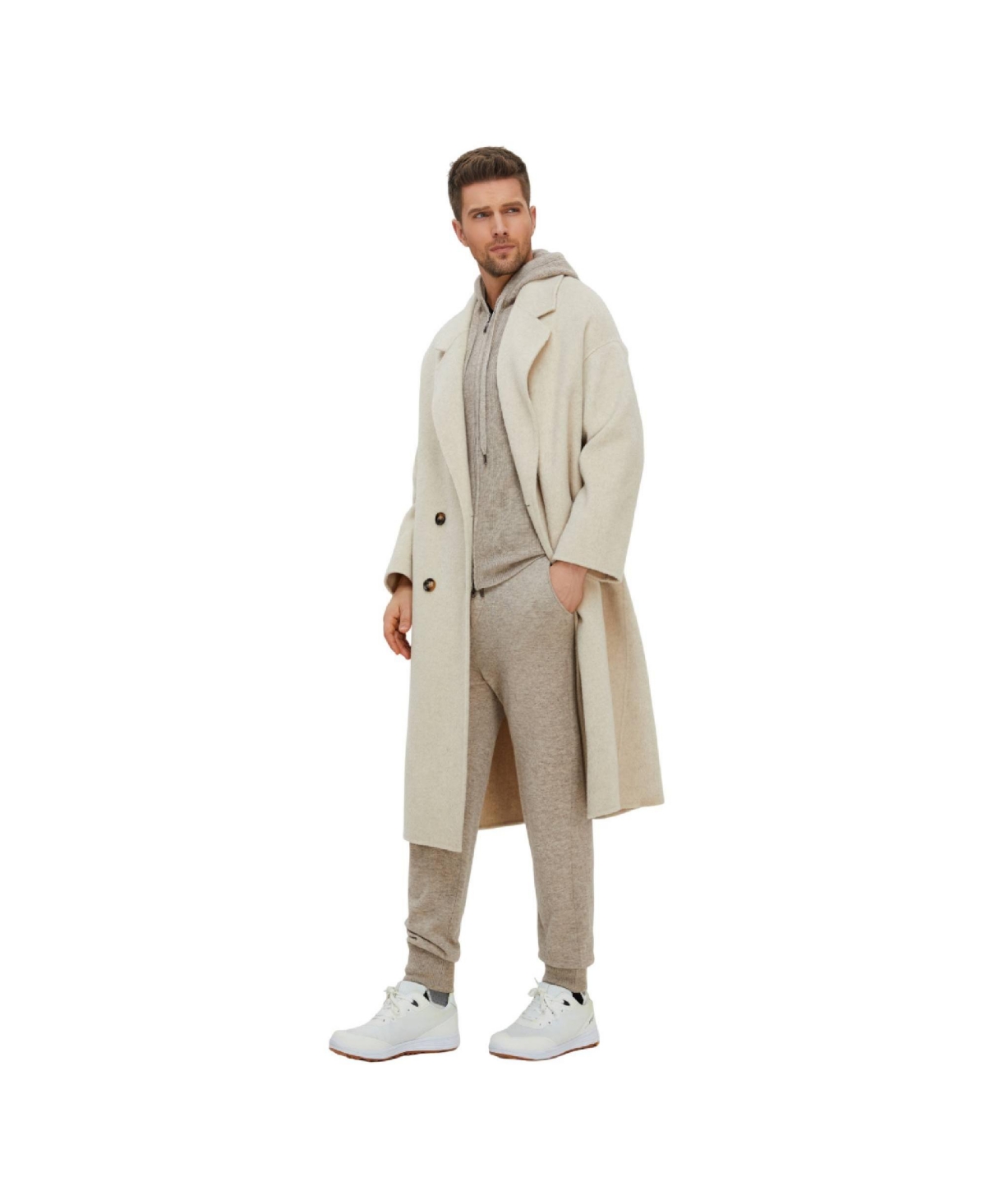 Bellemere New York Men's Bellemere Ribbed Cashmere Full Zipper Hoodie