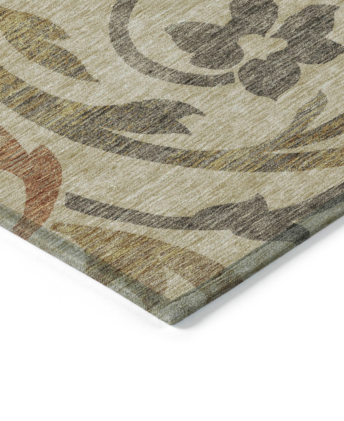 Addison Chantille Machine Washable Acn764 8'x10' Area Rug In Beige
