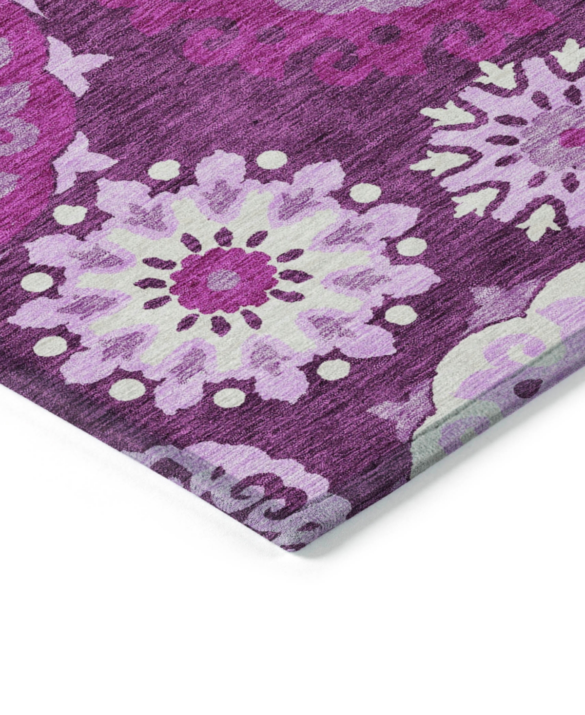 Addison Chantille Acn763 2'6"x3'10" Area Rug In Eggplant