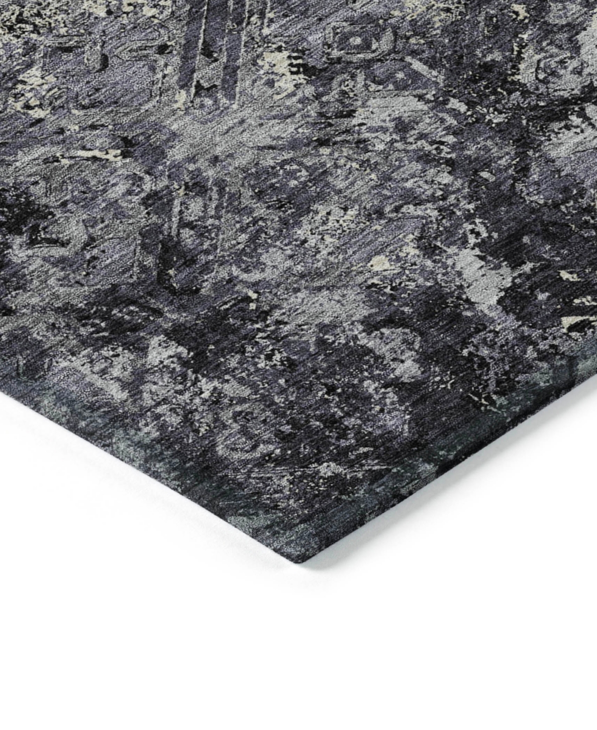 Addison Chantille Machine Washable Acn768 2'3"x7'6" Runner Area Rug In Black