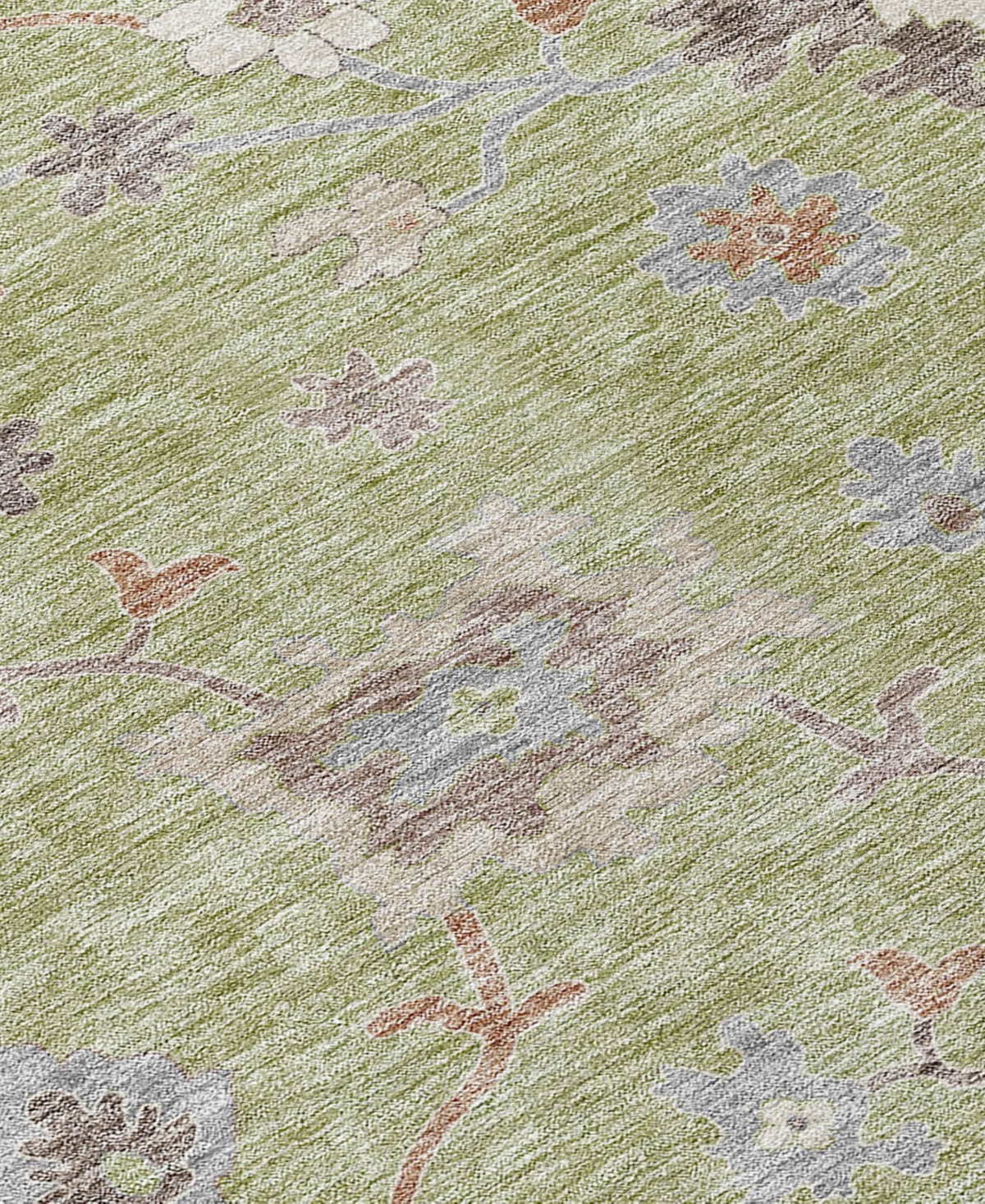 Addison Chantille Machine Washable Acn753 8'x10' Area Rug In Sage