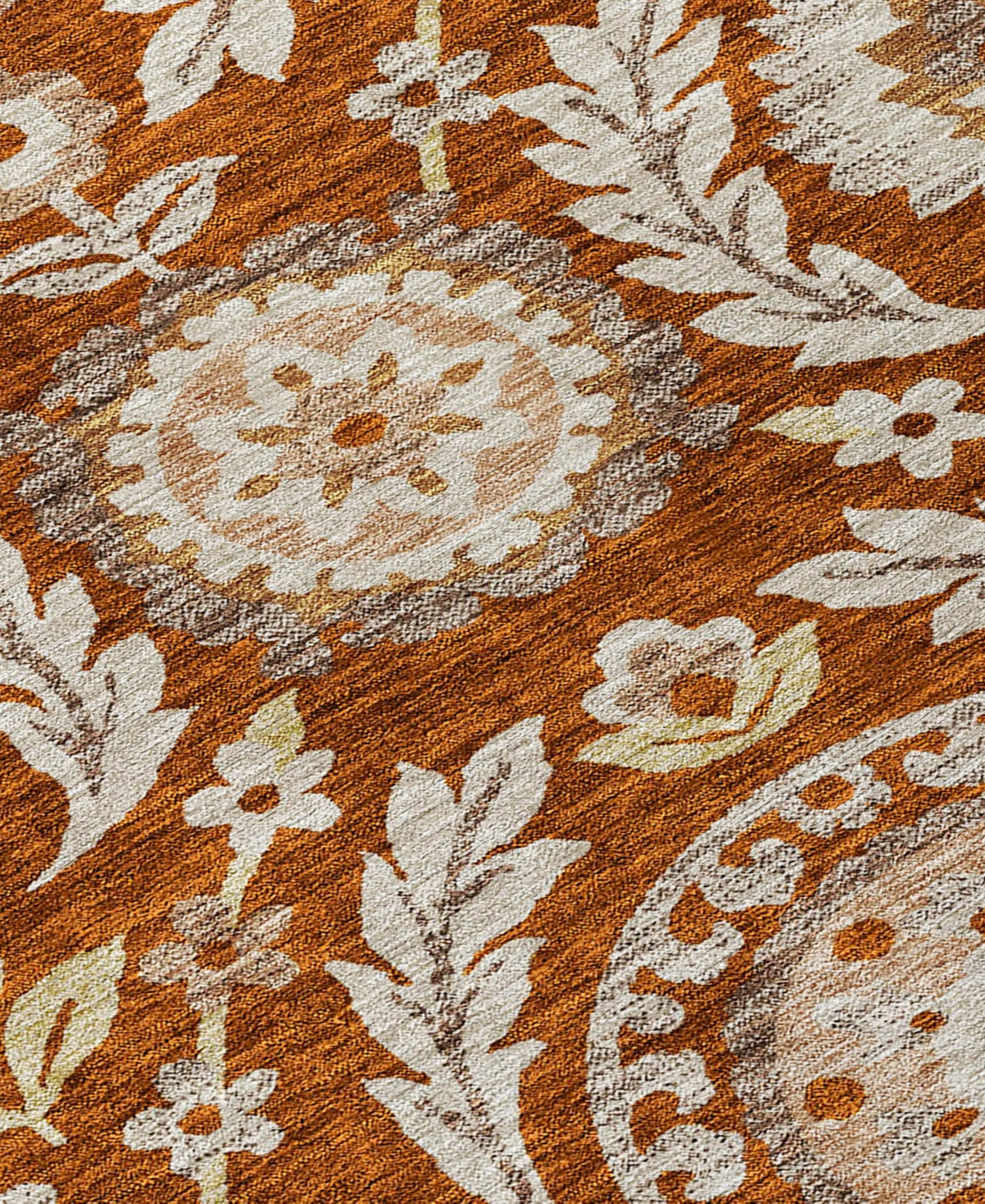 Addison Chantille Machine Washable Acn751 8'x10' Area Rug In Paprika