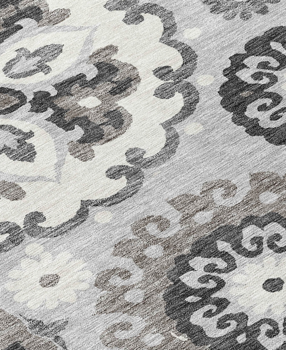 Addison Chantille Acn763 5'x7'6" Area Rug In Silver