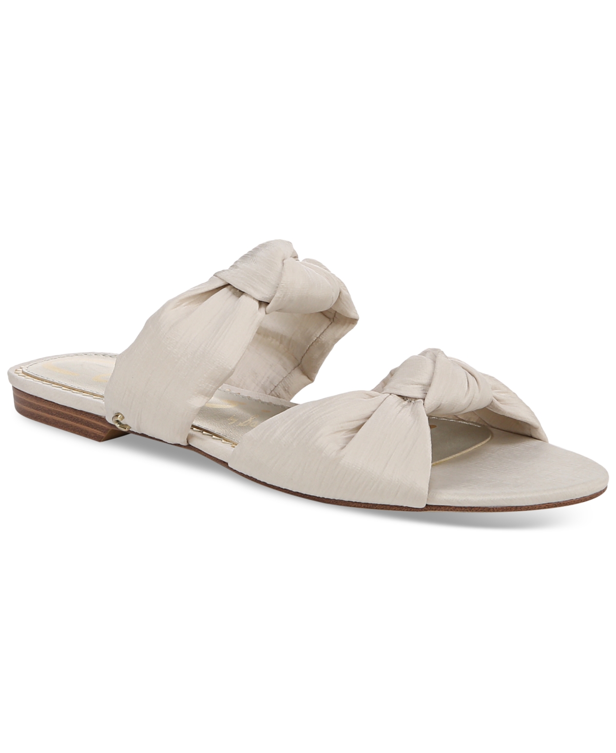 Circus Ny By Sam Edelman Marissa Knotted Flat Slide Sandals In Vanilla Bean