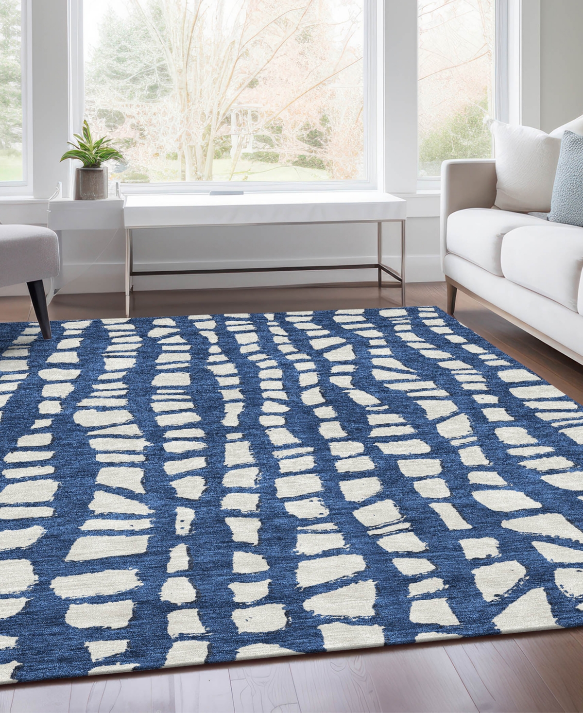 Addison Chantille Acn754 9'x12' Area Rug In Navy
