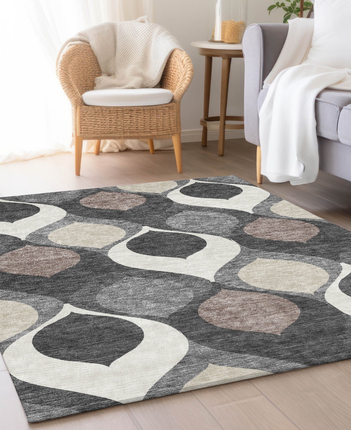 Addison Chantille Acn749 9'x12' Area Rug In Gray