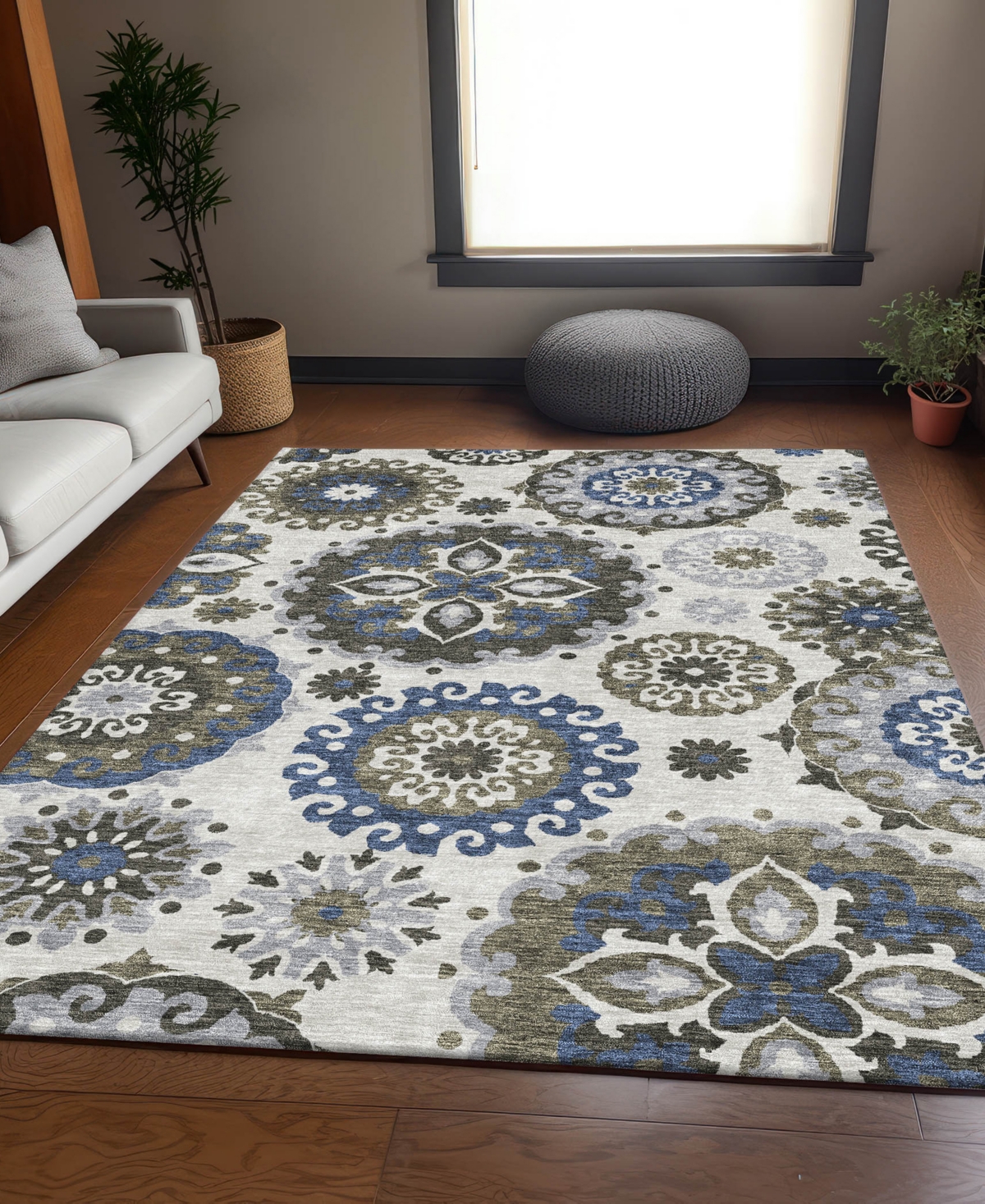 Addison Chantille Acn763 8'x10' Area Rug In Gray
