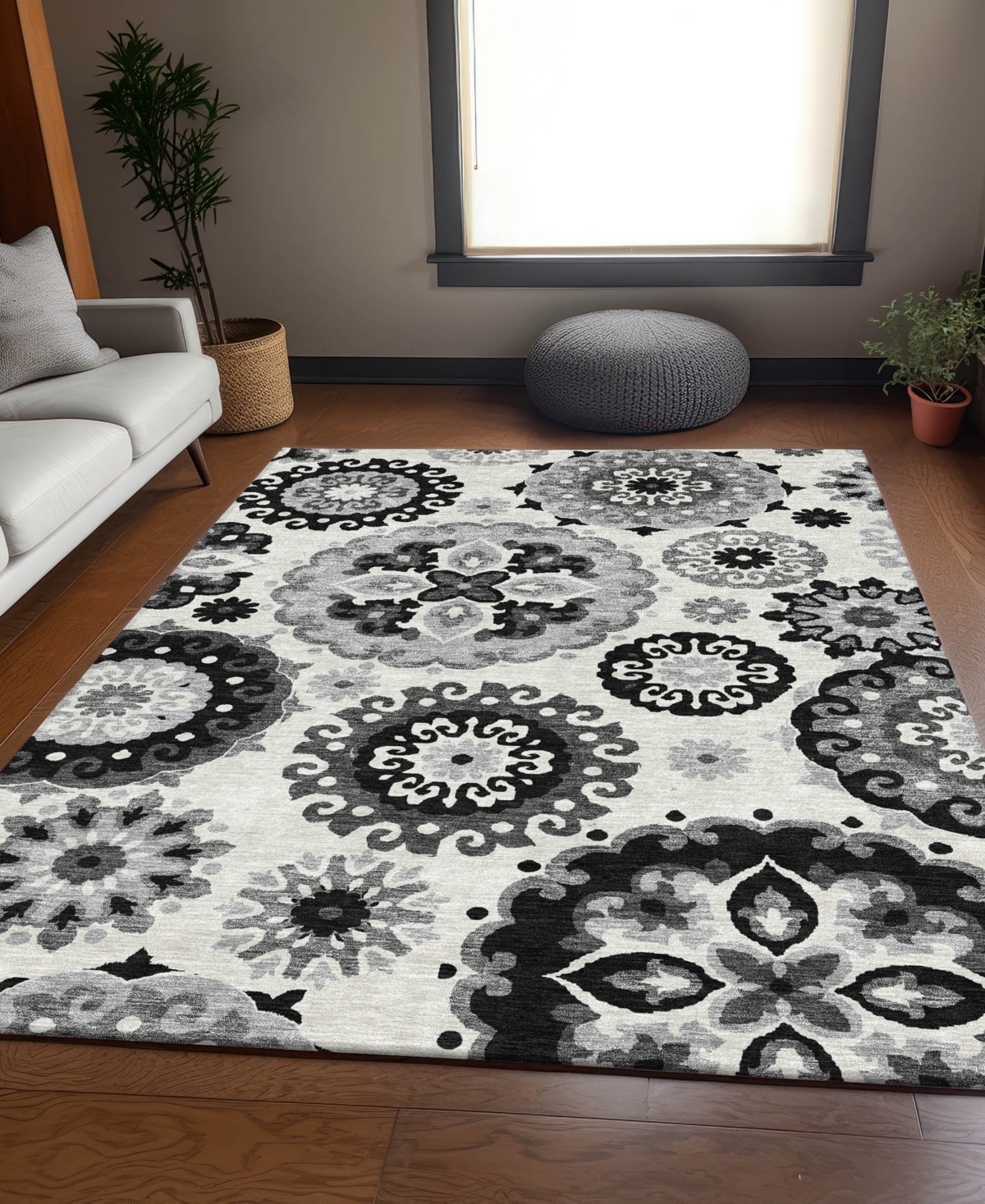 Addison Chantille Acn763 8'x10' Area Rug In Black