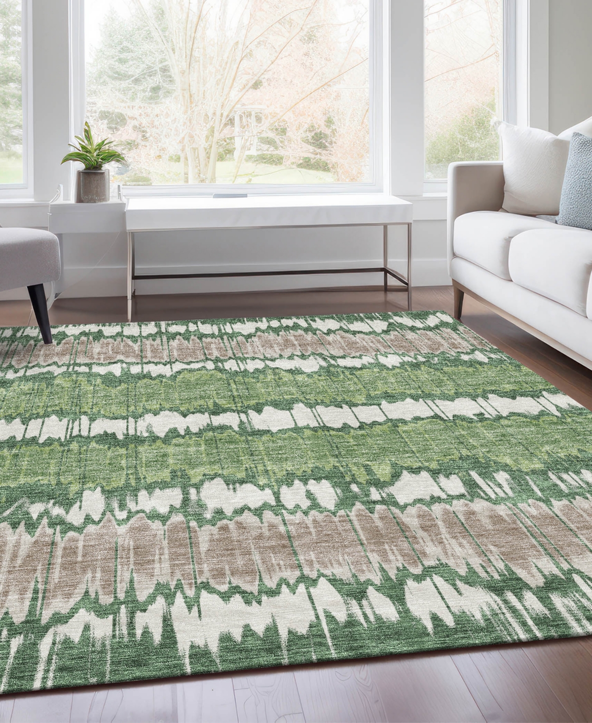 Addison Chantille Acn755 8'x10' Area Rug In Green
