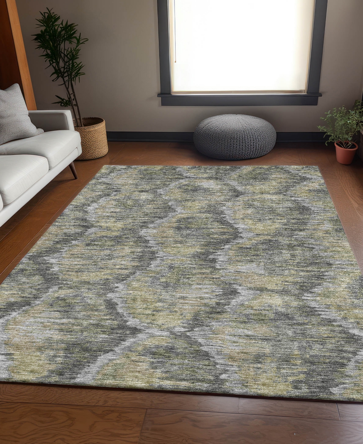 Addison Chantille Acn767 2'6"x3'10" Area Rug In Gray