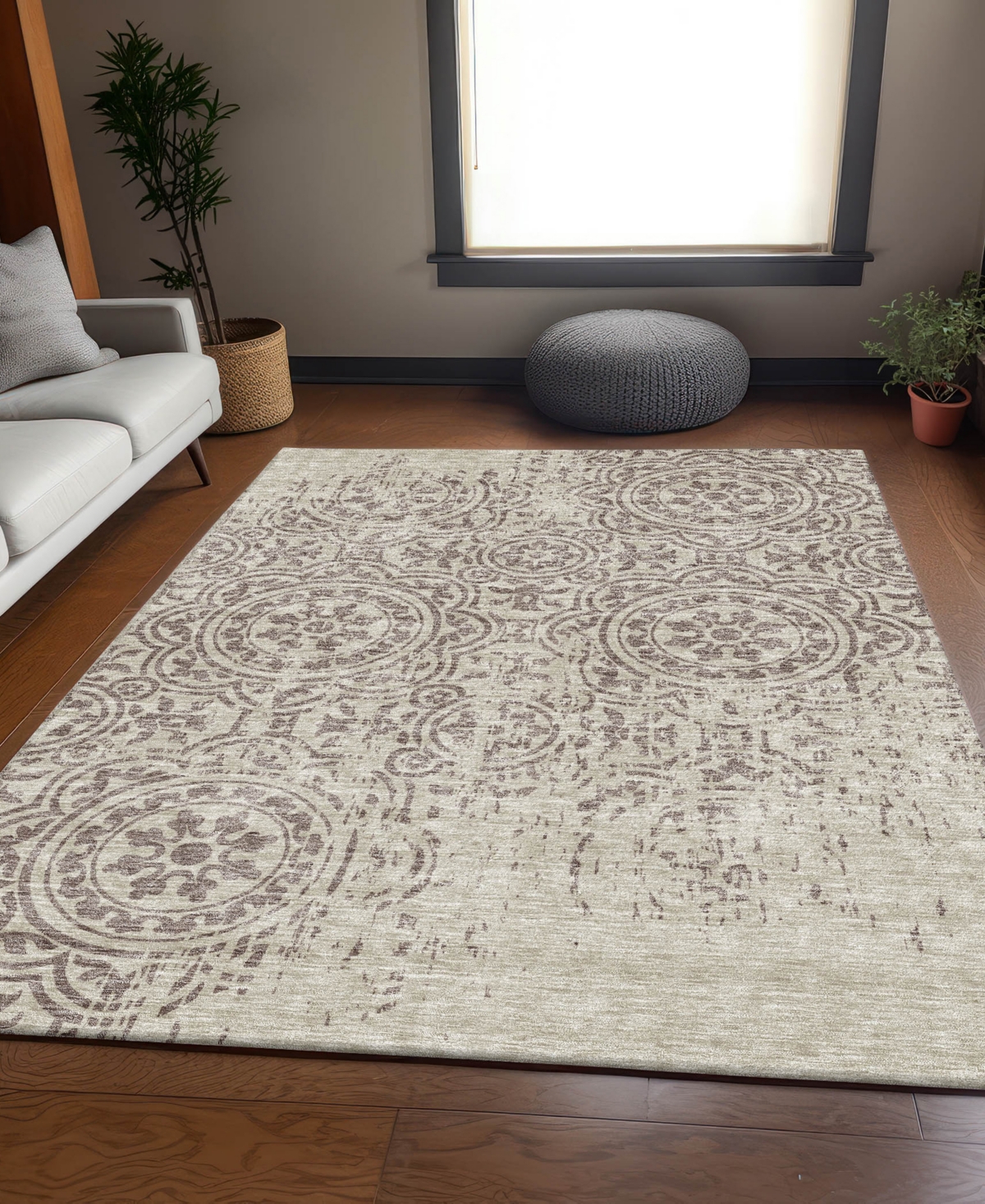 Addison Chantille Acn758 2'6"x3'10" Area Rug In Taupe