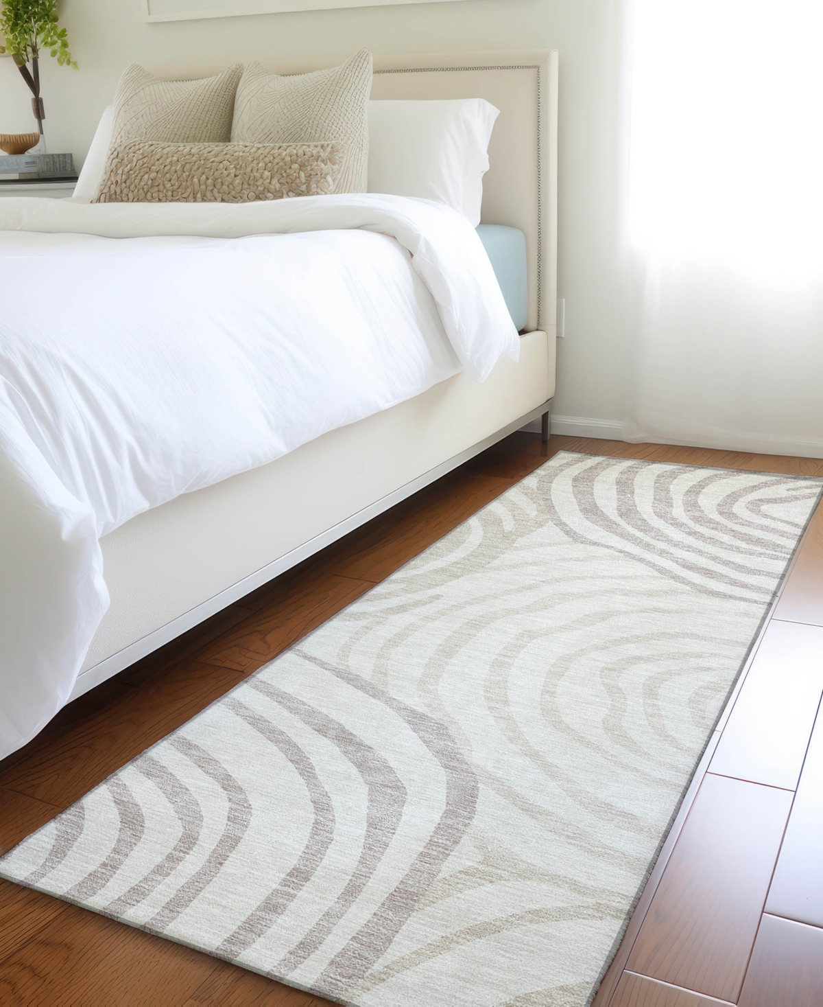 Addison Chantille Acn765 2'3"x7'6" Runner Area Rug In Ivory