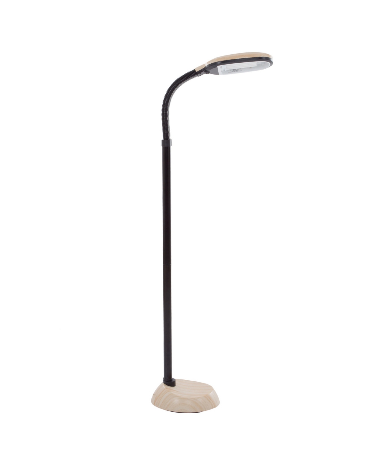 Lavish Home 62.5" Natural Sunlight Floor Lamp In Light Wood Grain