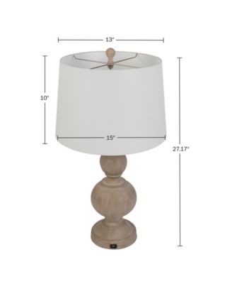27.17" USB Charging LED Table Lamp Set
