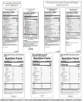 Ghirardelli Chocolate Holiday Gift Basket, 10 Piece