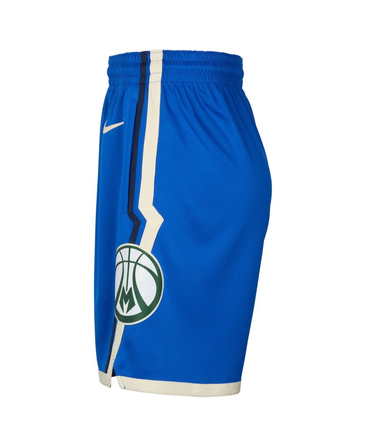 Nike Men's Royal Milwaukee Bucks 2024/25 City Edition Swingman Shorts In Royal