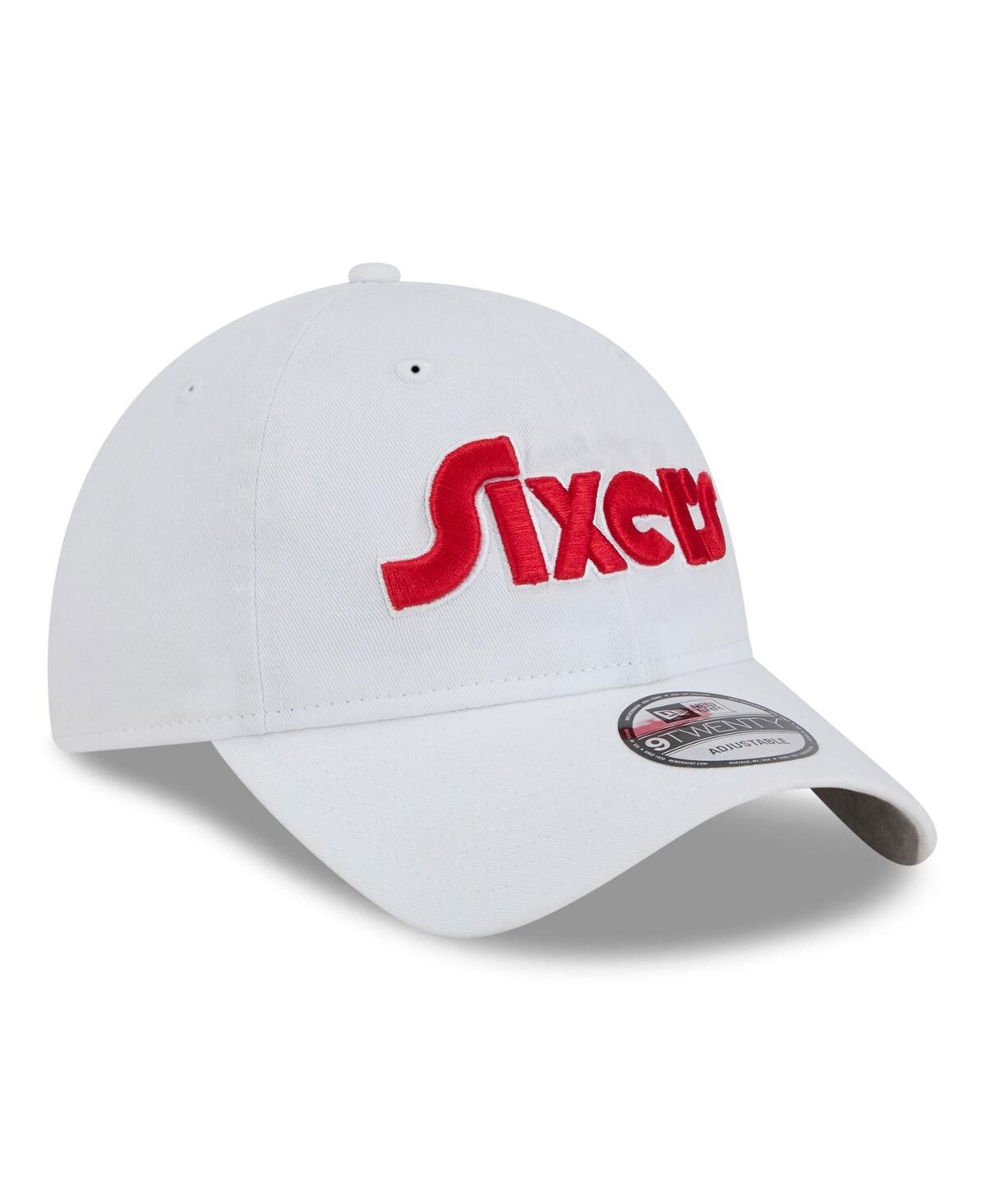 New Era Men's White Philadelphia 76ers 2024/25 City Edition 9twenty Adjustable Hat In White