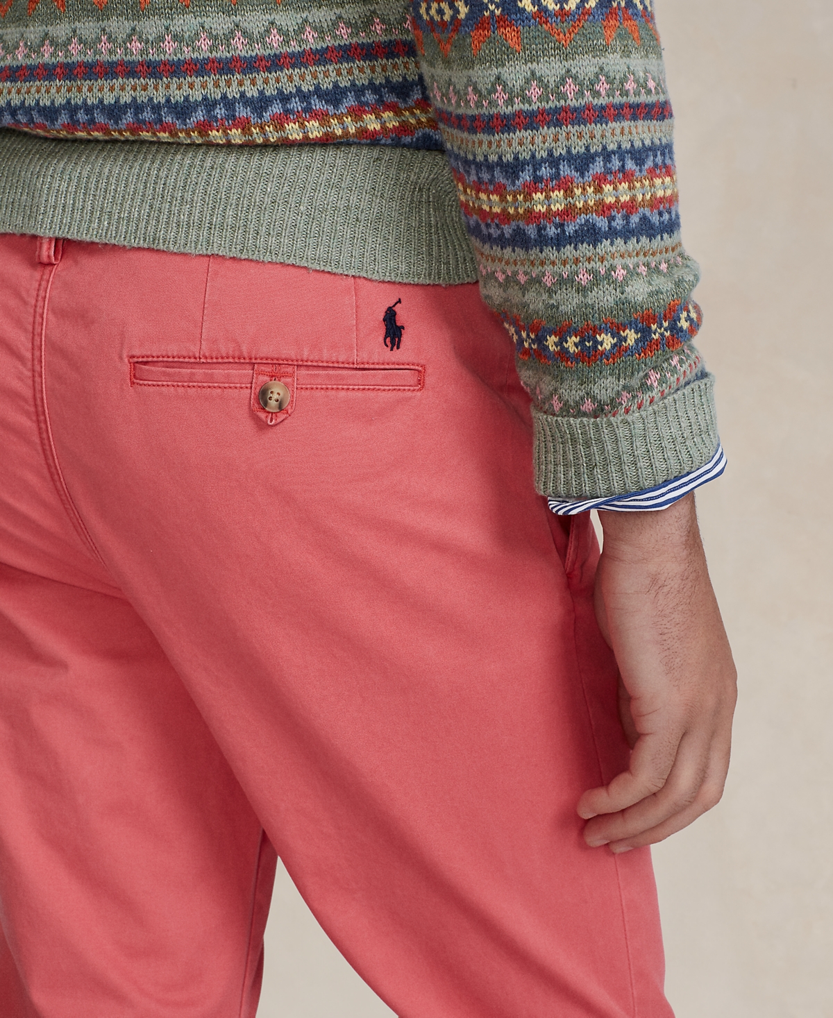 POLO RALPH LAUREN MEN'S STRETCH SLIM FIT CHINO PANTS 