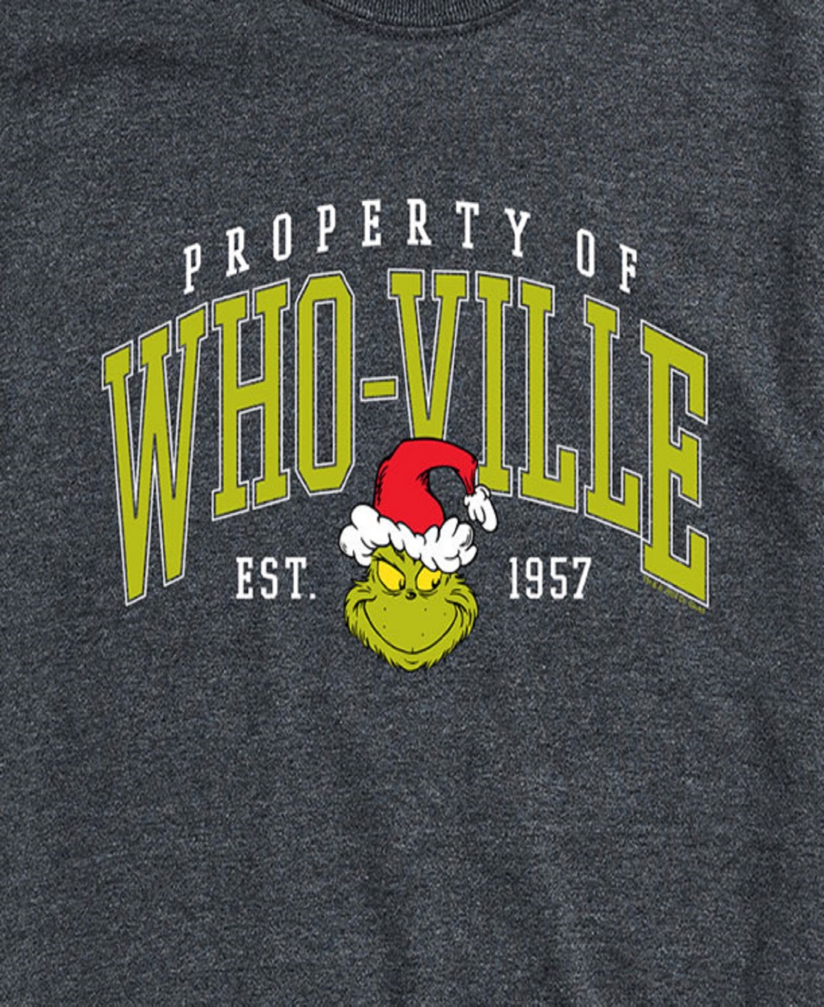 Airwaves Men's The Grinch Whoville Short Sleeve Tee In Gray