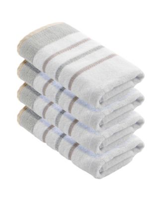 Luxurious Cotton Decorative Hand Towel Set, 4-Piece