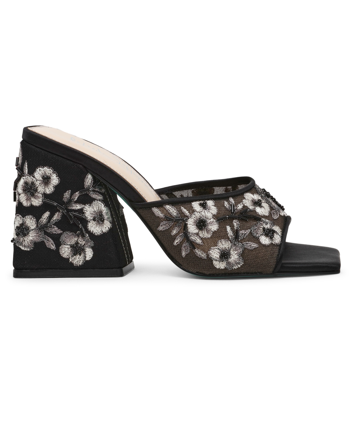 BETSEY JOHNSON WOMEN'S ROO EMBROIDERED EVENING SANDALS 