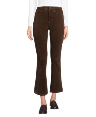 Women's High Rise Corduroy Kick Crop Pants