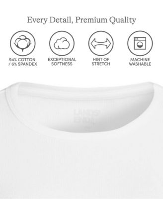 Plus Size Long Sleeve Micro Rib T-Shirt