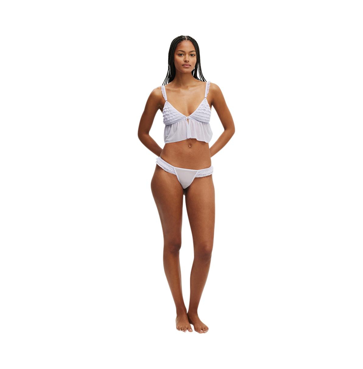 Cotton On Women's Rara Ruffle Longline Bralette