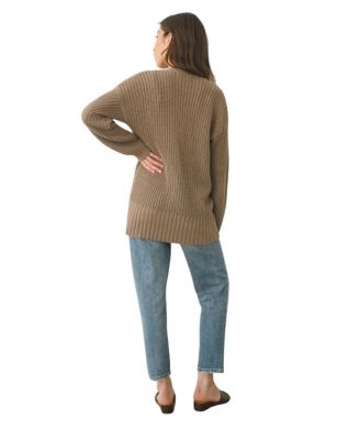 Women's Cotton Emily Cardigan in Mocha